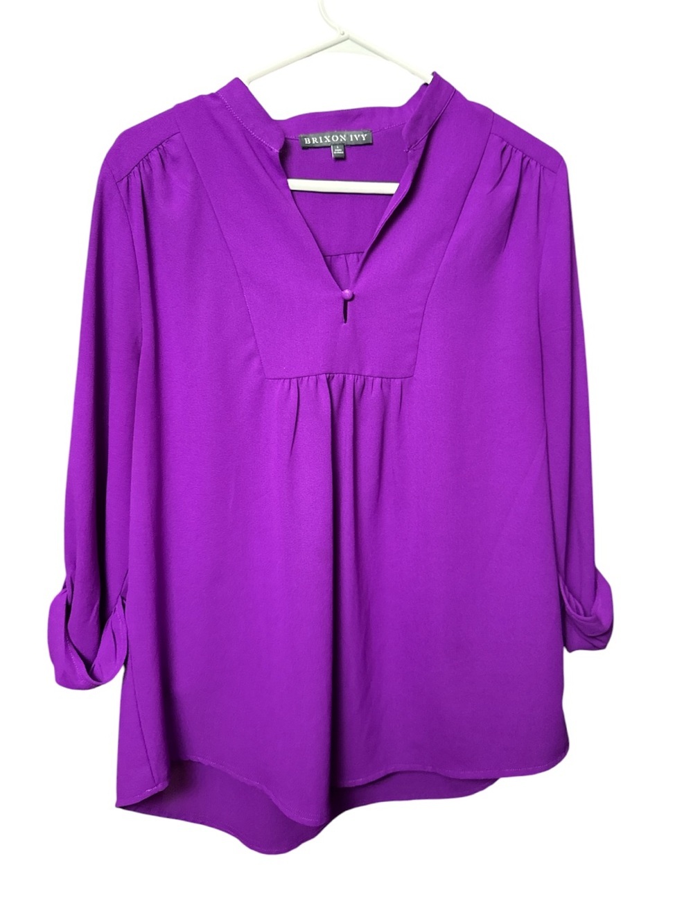 Brixton Ivy purple blouse size large